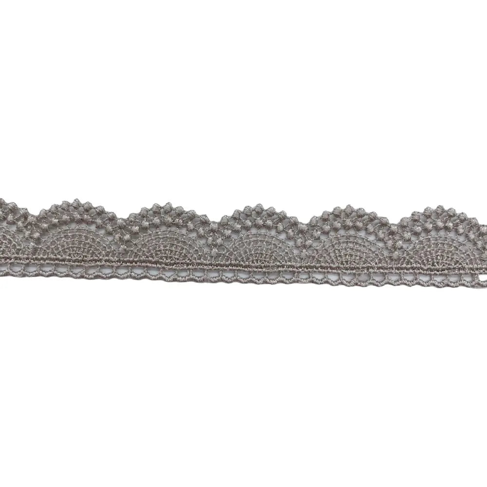 15 Yards Embroidered Lace Trim – Scallop Edge, 10 Colors