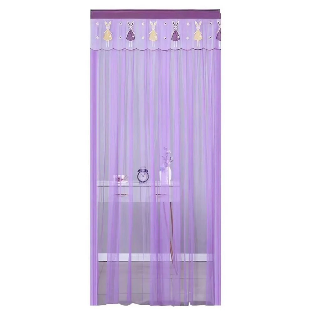Self-Adhesive Screen Door Curtain – Lace Anti-Insect 100×200cm