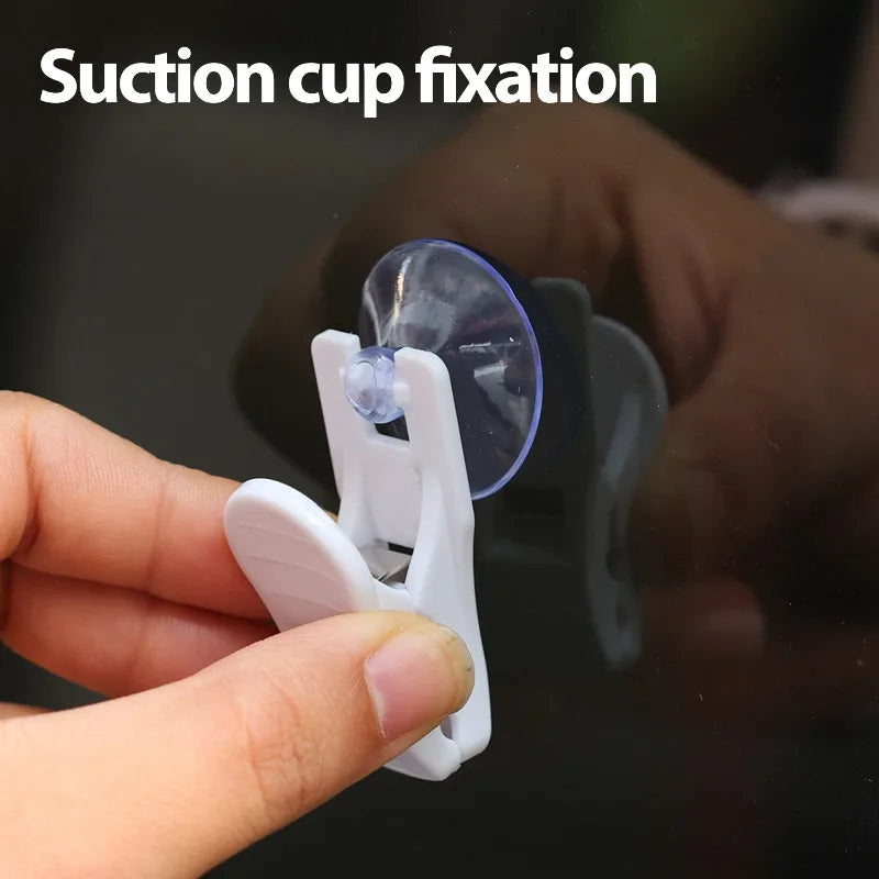Suction Cup Clip ABS+PVC – Glass, Tile & Car Surfaces