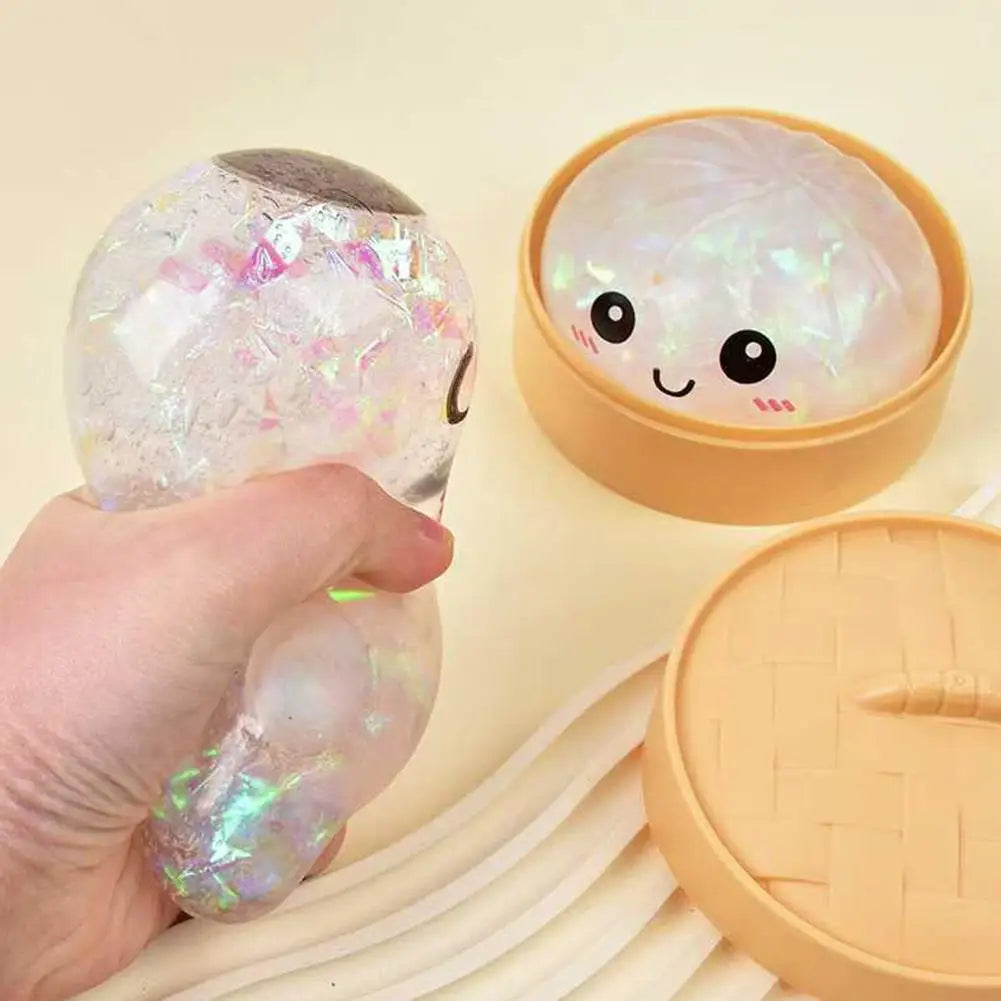 Squishy Dumpling Stress Ball – Slow Rebound Sensory Toy 10cm
