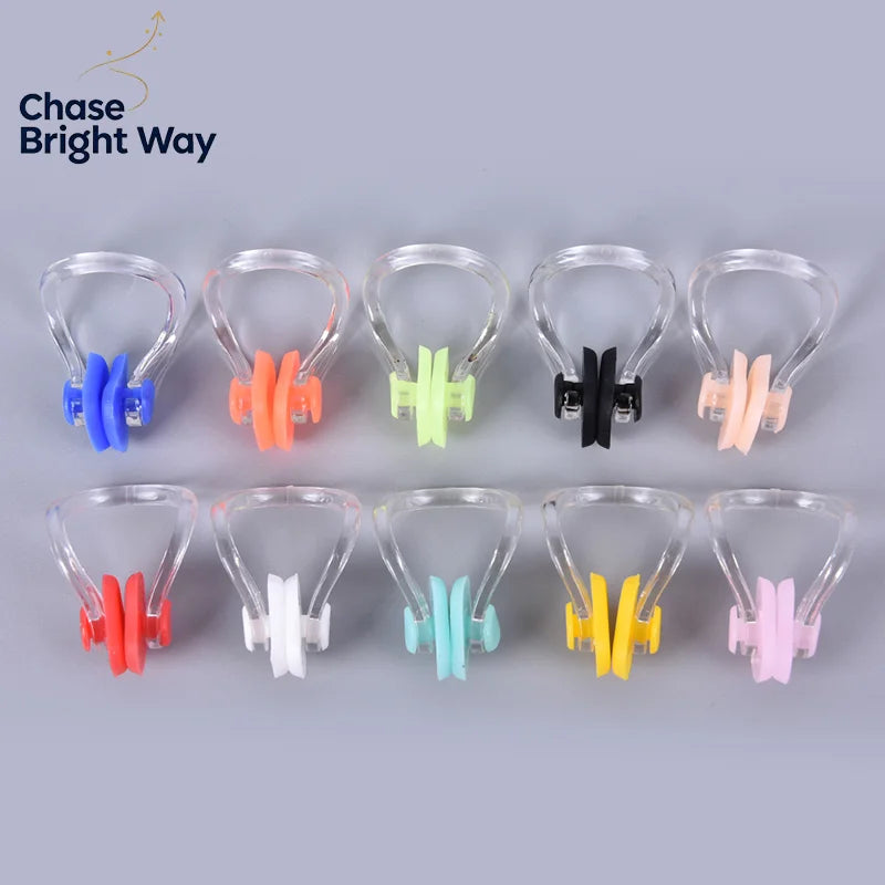 Silicone Swimming Nose Clips 10-Pack – Adults & Kids