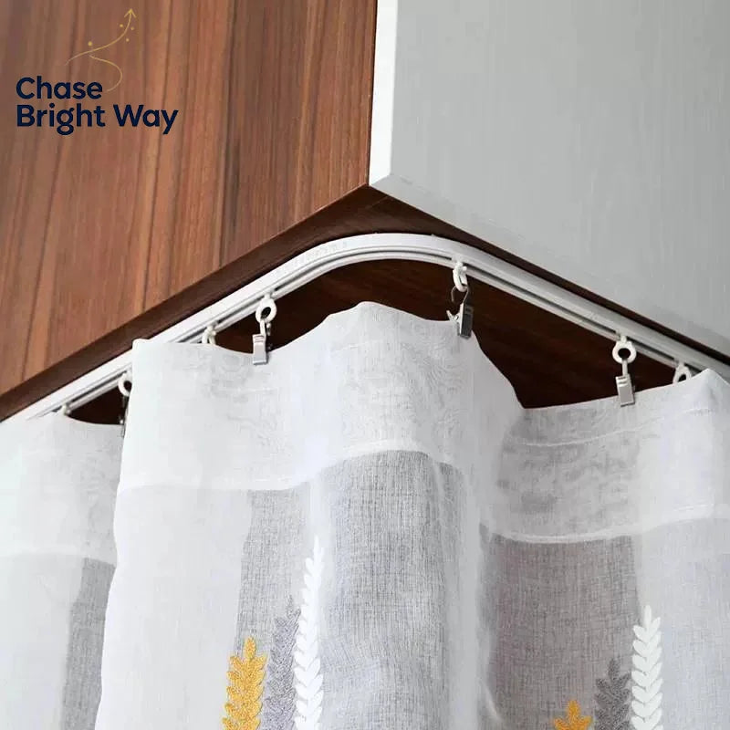 Self-Adhesive Curtain Track – No-Drill Nano Silent Sliding Rail