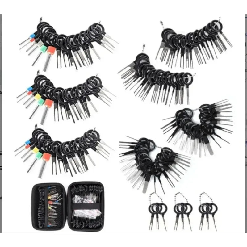 100-Pc Car Terminal Removal & Wire Pin Extractor Tool Kit
