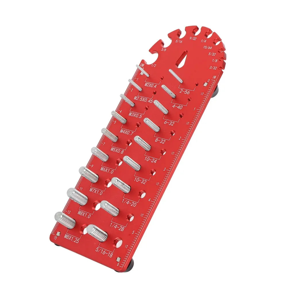 Aluminum Alloy Thread Checker Gauge – Nut & Bolt Identifier