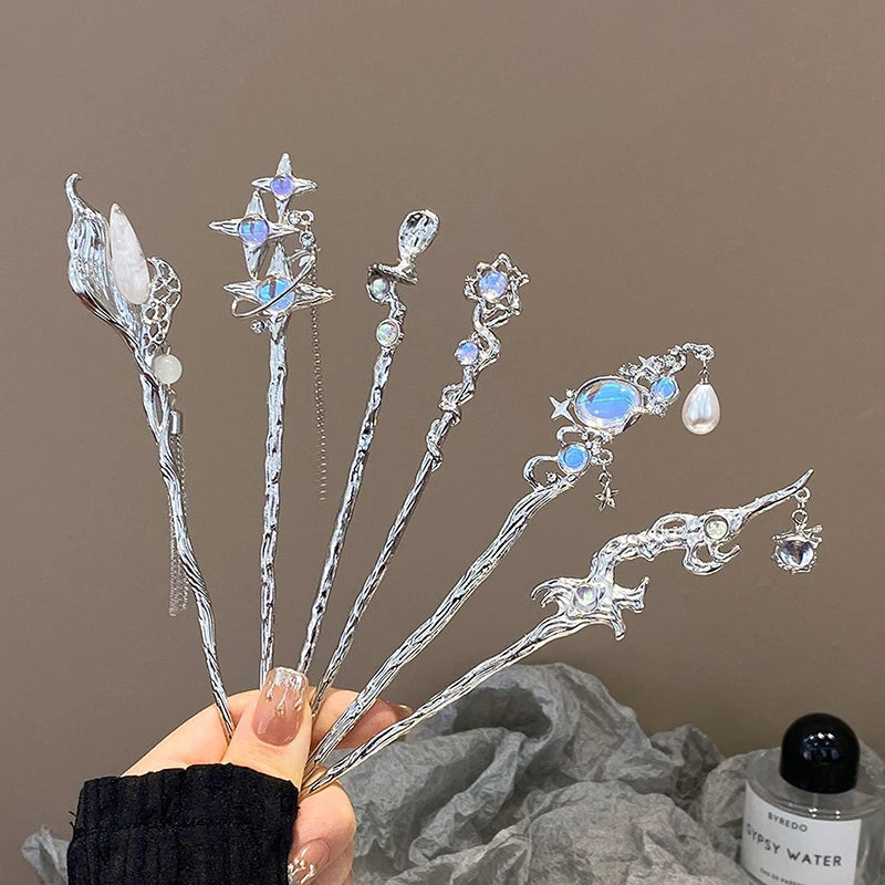 Vintage Chinese Handmade Hair Stick – Elegant Alloy Hairpin