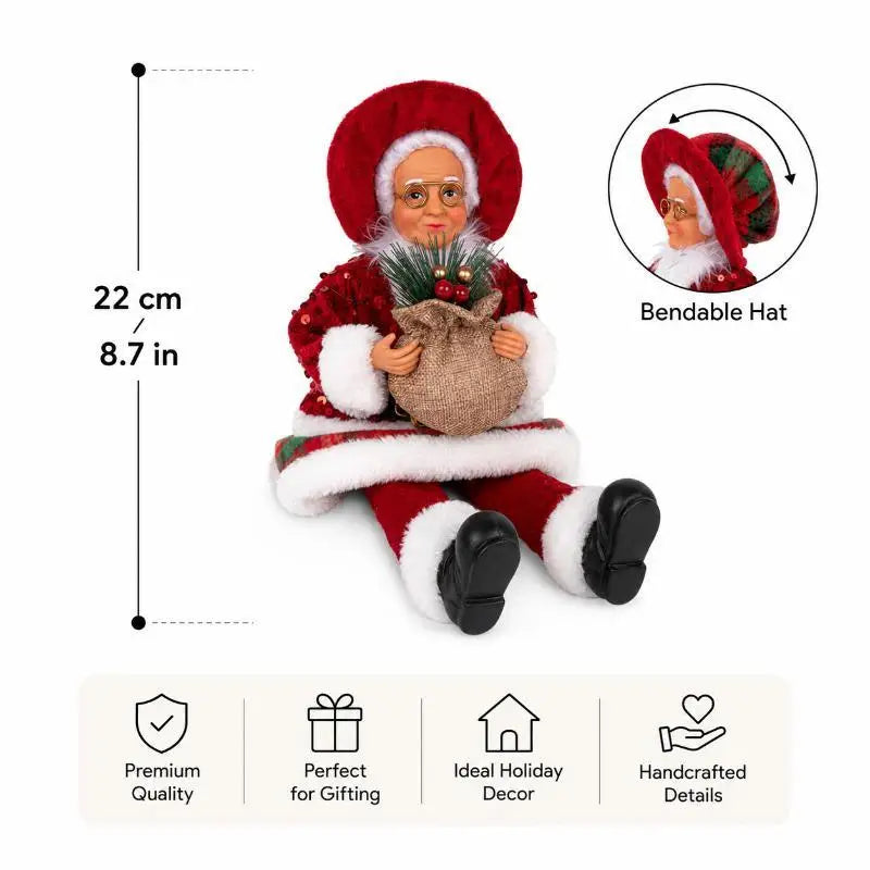 Santa Claus Standing Figurine | Outdoor Christmas Garden Decor