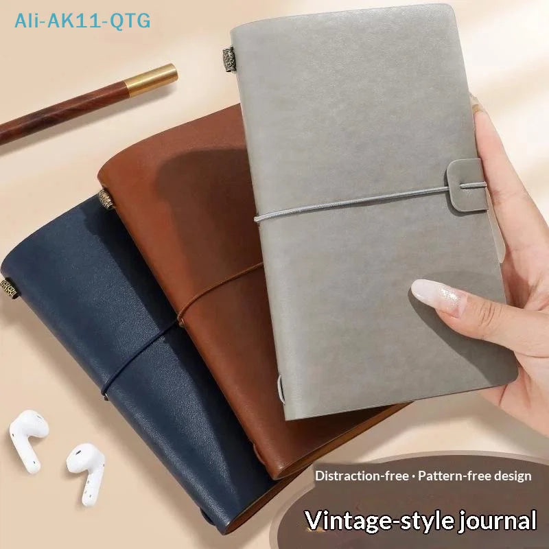 Vintage Faux Leather Refillable Notebook | Loose Leaf Journal