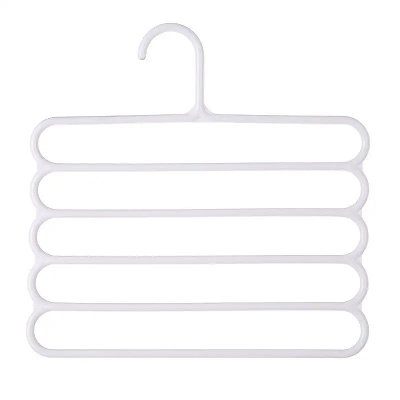 5-Tier Pants Hanger – Anti-Slip Space-Saving Closet Rack
