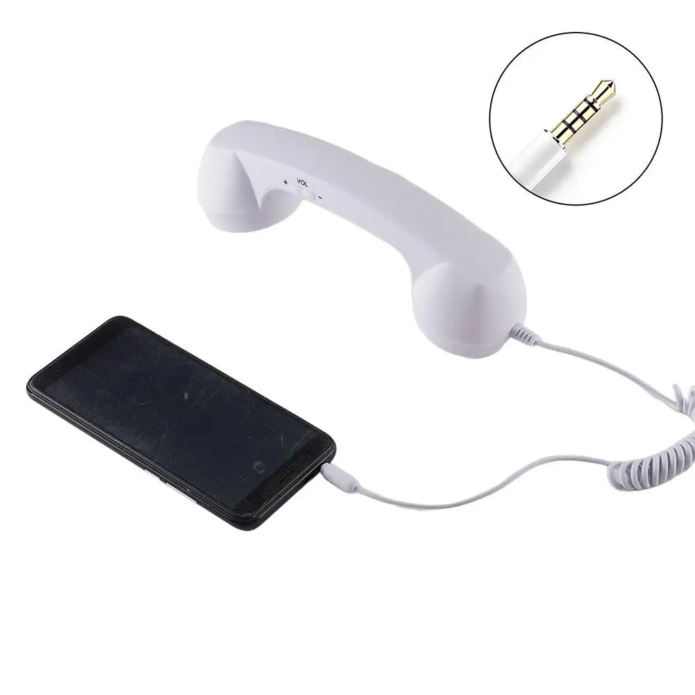Retro Telephone Handset Type-C & 3.5mm Plug & Play Smartphone