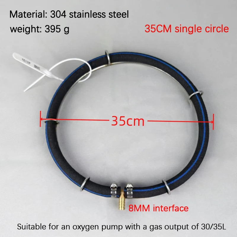 Nano Aeration Disc 304 Stainless Steel Fish Pond Oxygen Diffuser