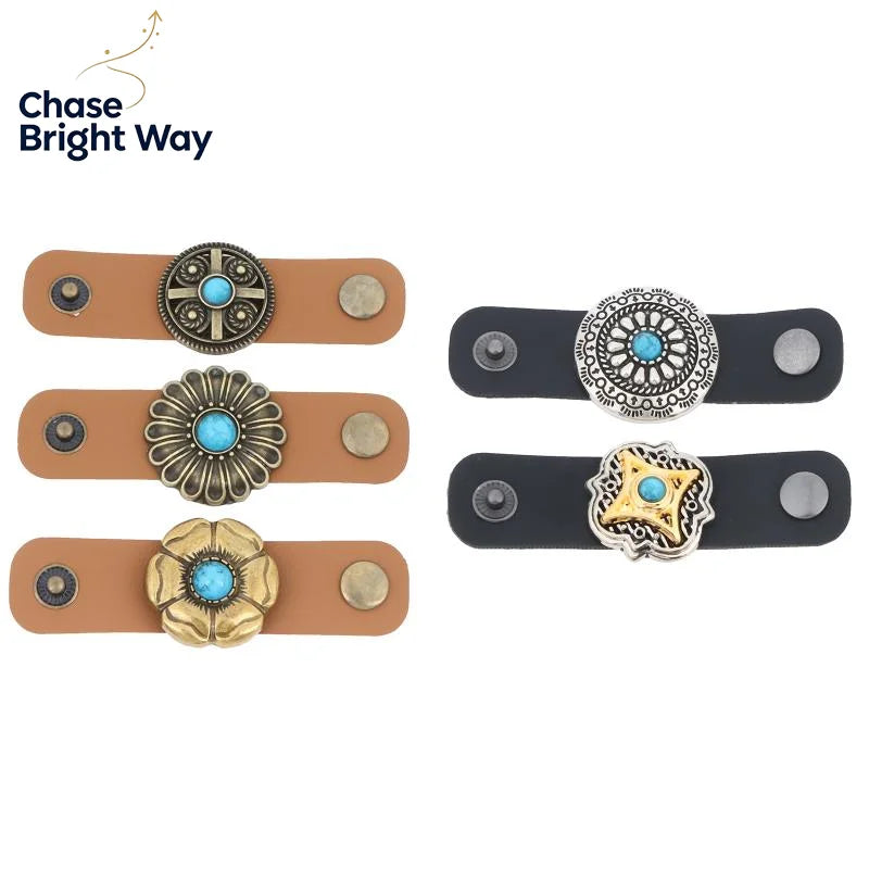 Vintage Ethnic Scarf Ring Buckle – Bohemian Silk Scarf Clip