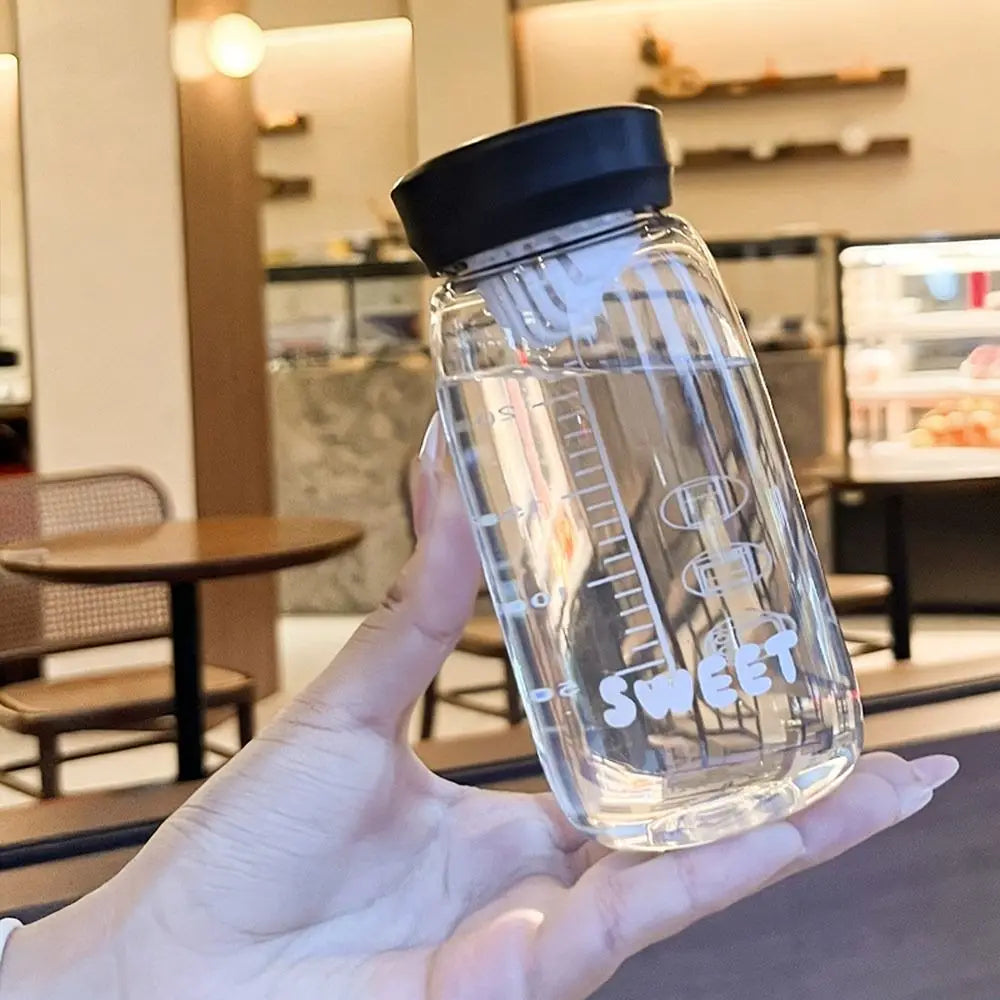 300ml Pocket Water Bottle with Tea Strainer & Measuring Cap
