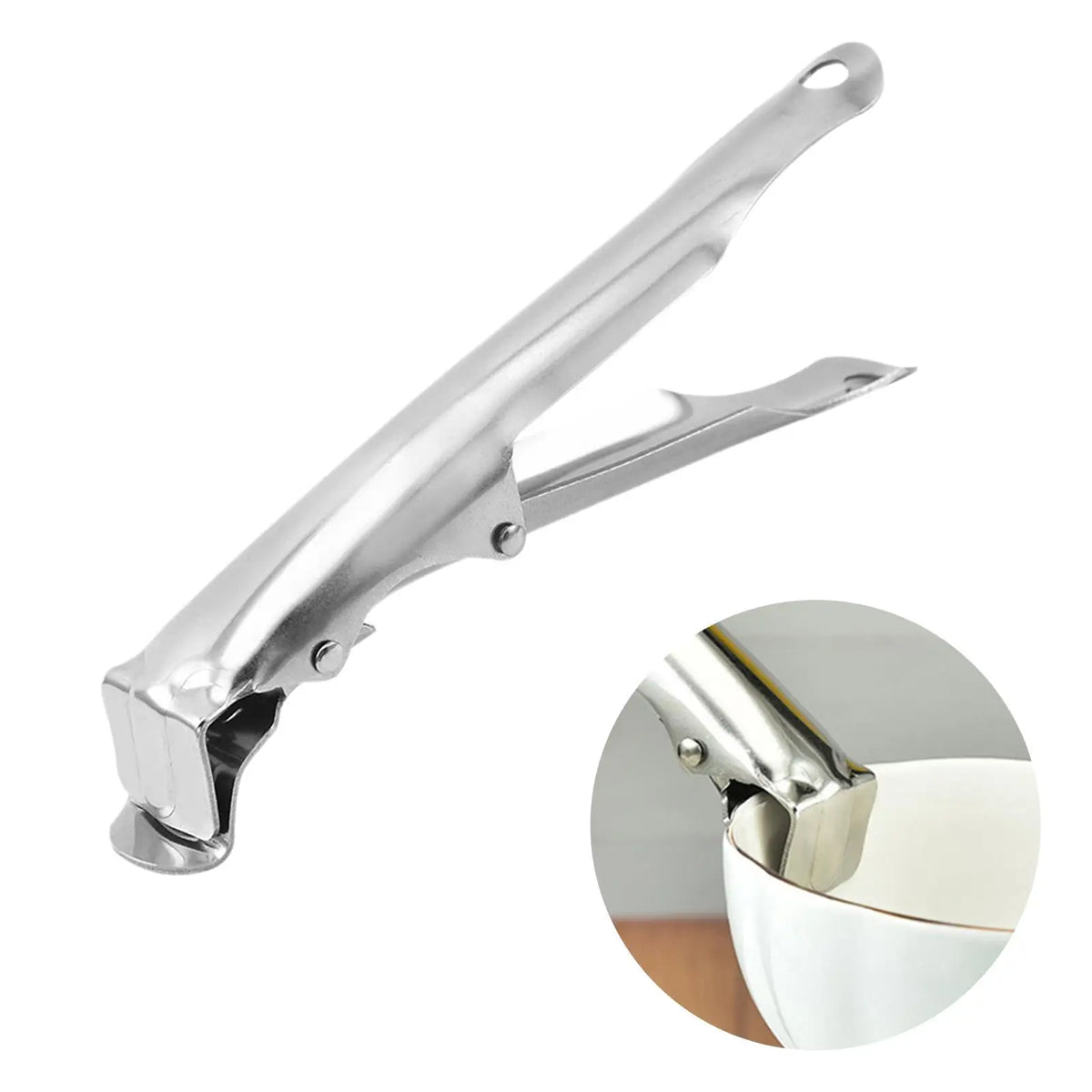Stainless Steel Pot Pan Gripper Clip | Bowl & Dish Lifter