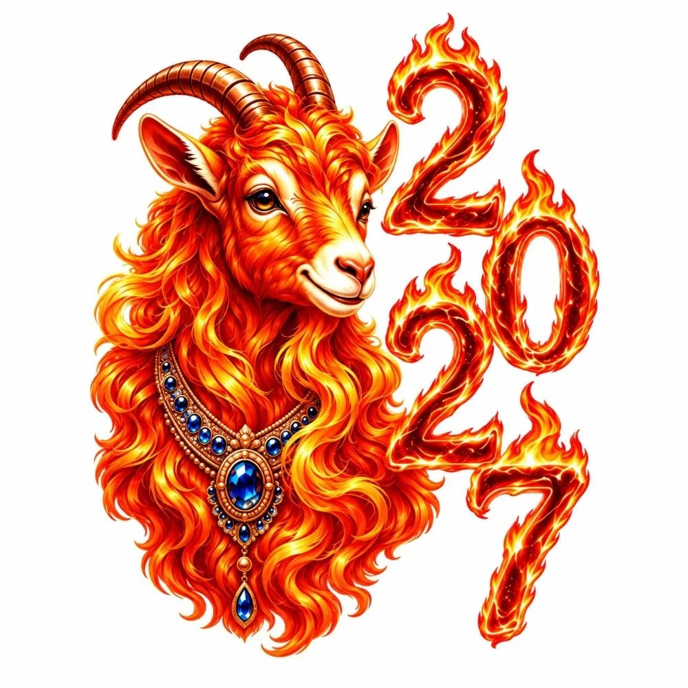 2027 Year of the Sheep Static Window Clings | PVC Wall Stickers