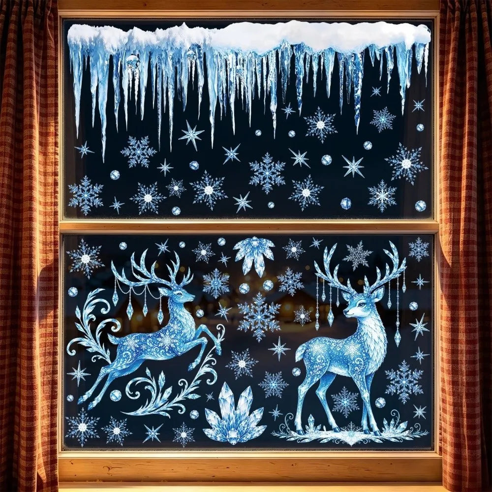 Reusable Christmas Window Stickers – PVC Electrostatic Cling