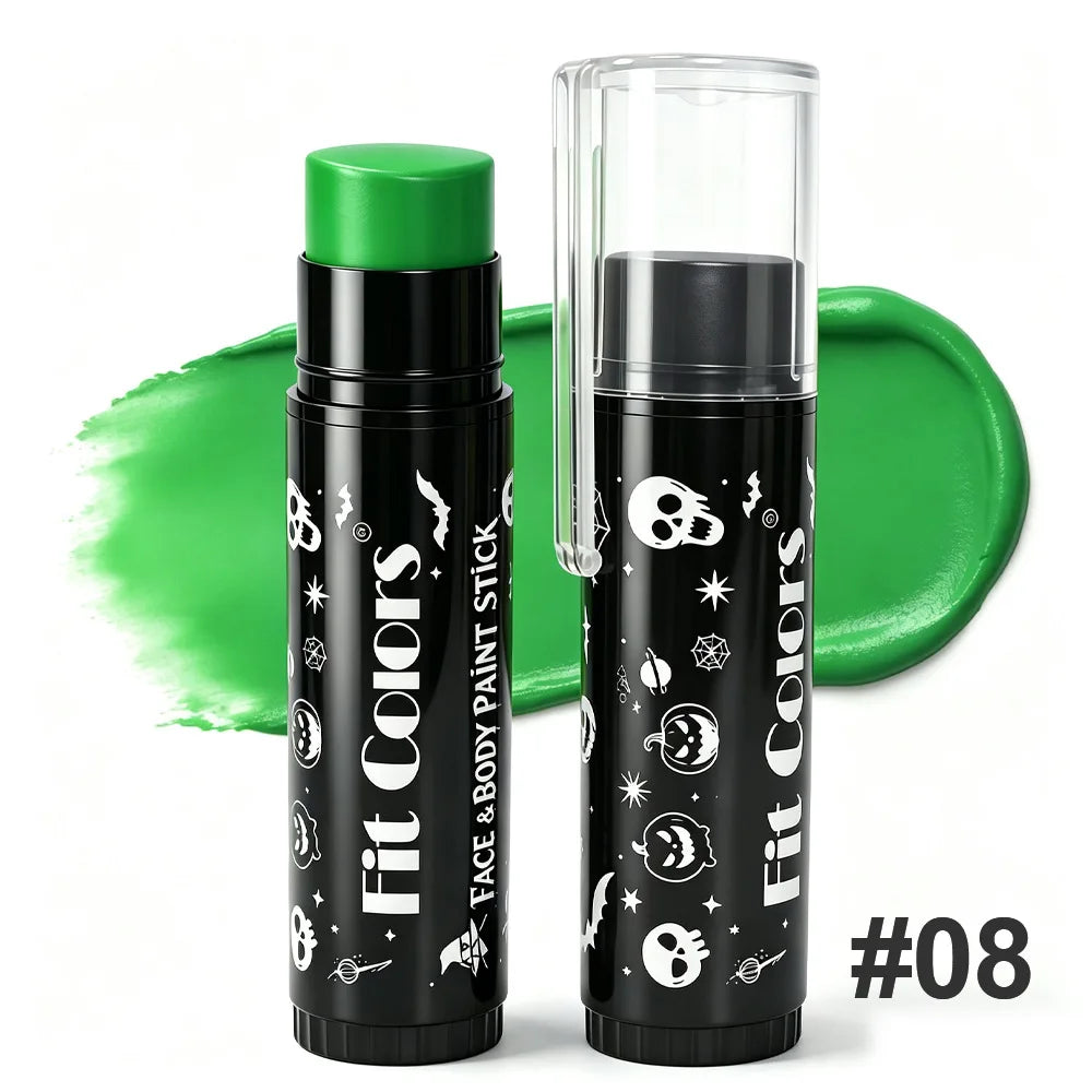 Halloween 14-Color Face & Body Paint Stick – Waterproof Matte