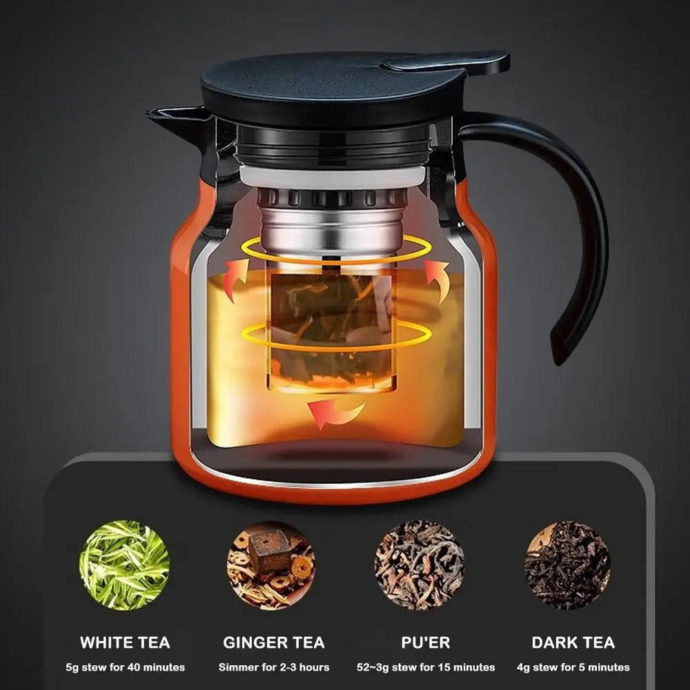 Stainless Steel Teapot 1000ml – Large Capacity Tea & Coffee Pot