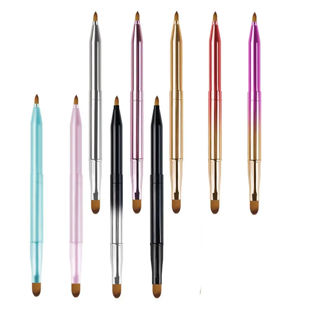 Retractable Dustproof Lip Brush – Portable Lipstick Applicator