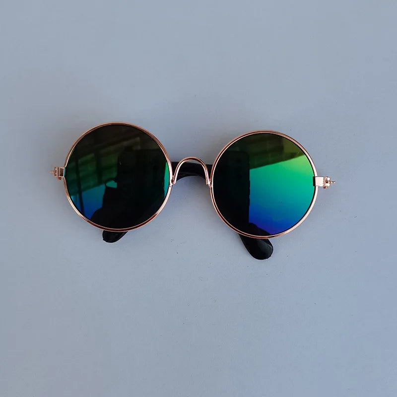 Vintage Round Pet Glasses – Dog & Cat Photo Prop Eyewear