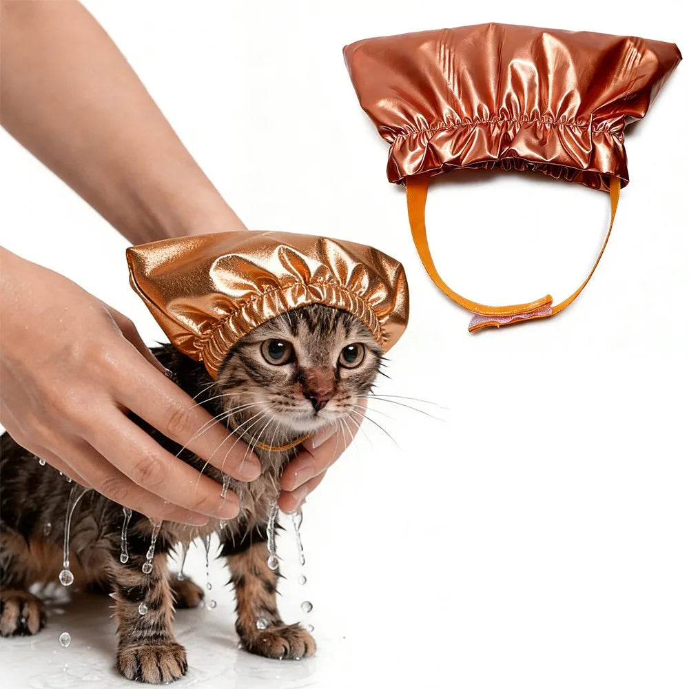 Waterproof Pet Shower Cap – Ear Protection for Dogs & Cats