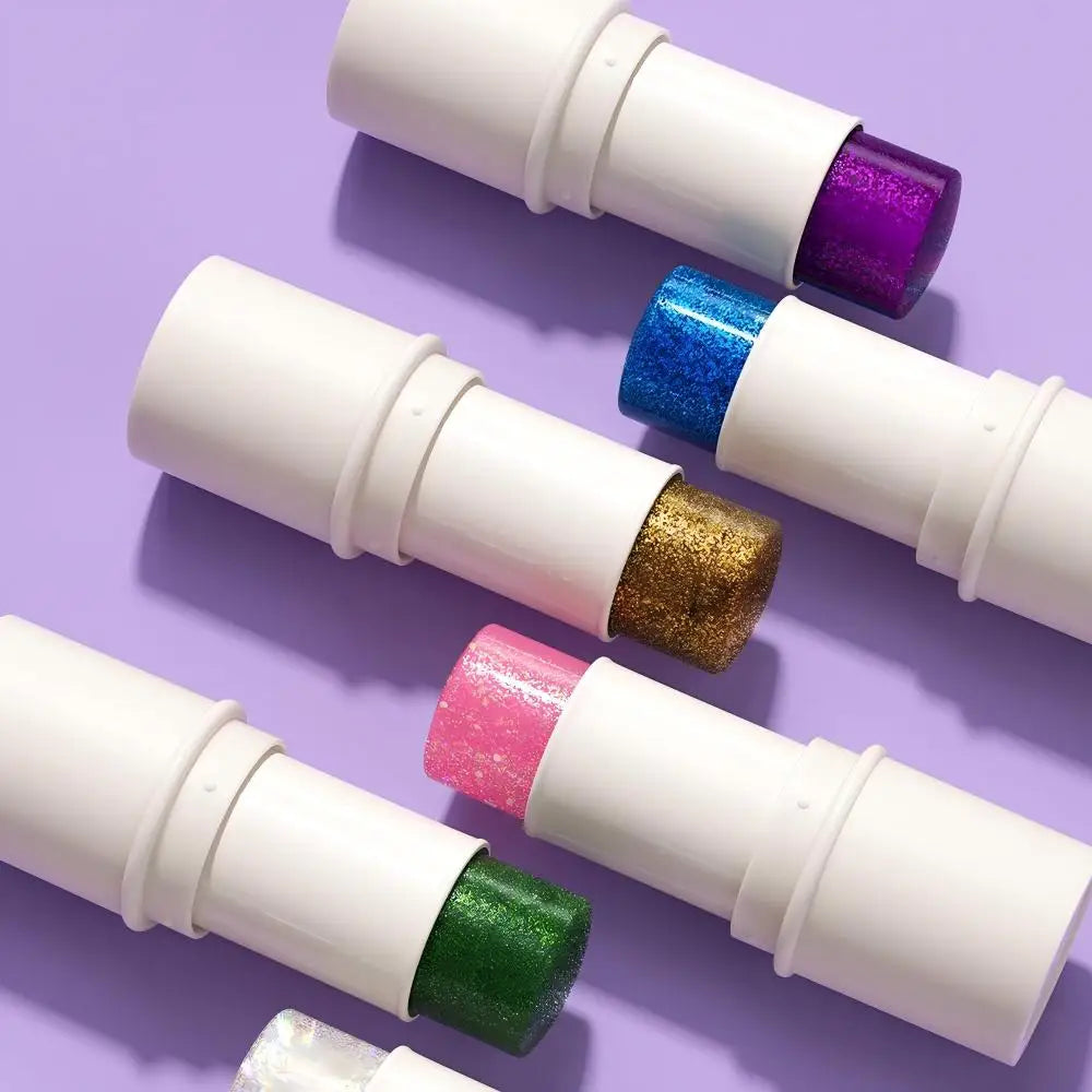 7-Color Face & Body Glitter Stick – Festival & Stage Makeup