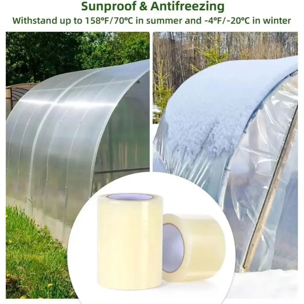 UV Resistant Greenhouse Film Repair Tape | Transparent PE Patch