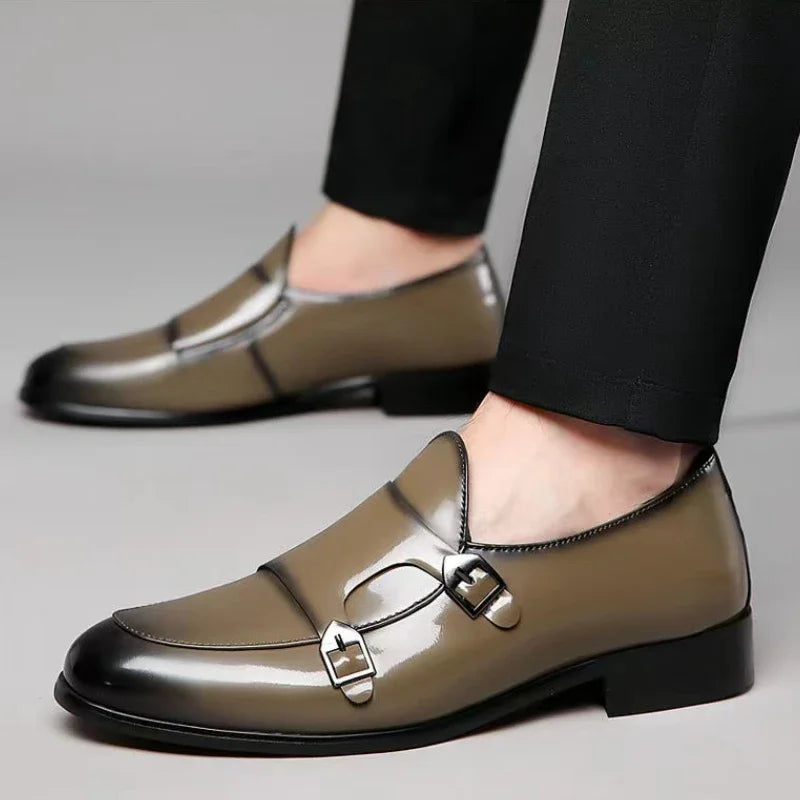 Men's Patent Leather Dress Loafers – Wedding & Party Slip-On Shoes