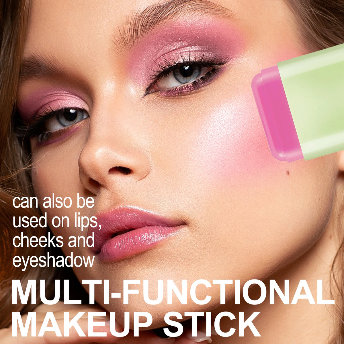 ZaiDoc Blush Stick Set – 9 Matte Shades with Puff Applicator