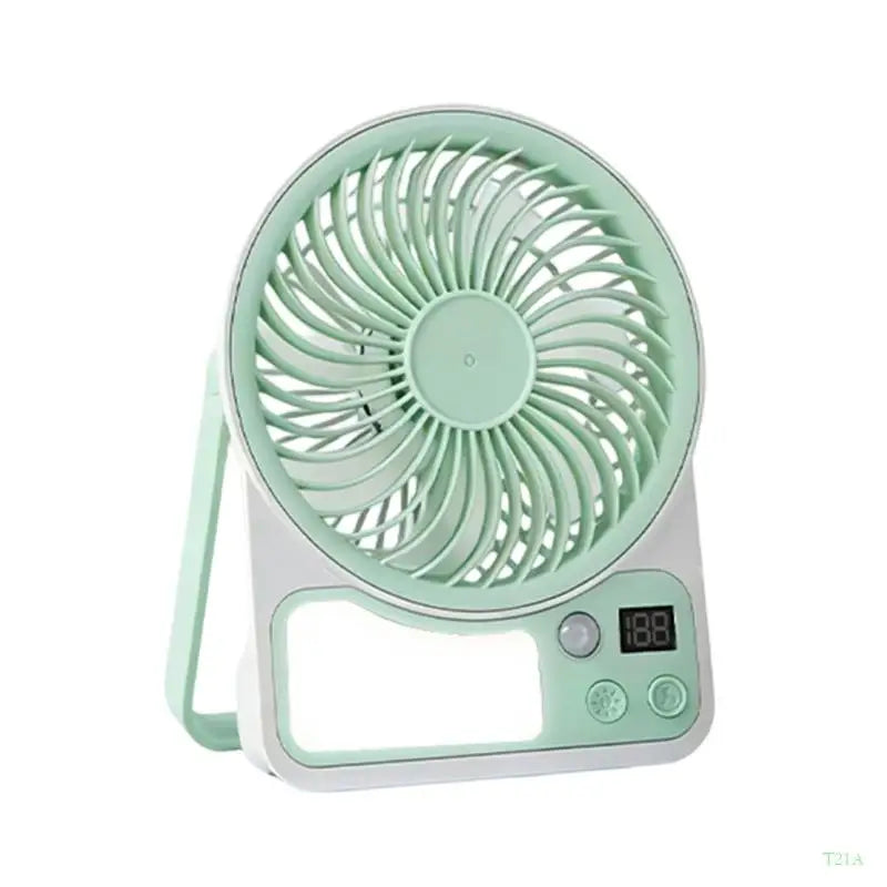 Rechargeable Clip Fan with Induction Night Light – 5 Speed