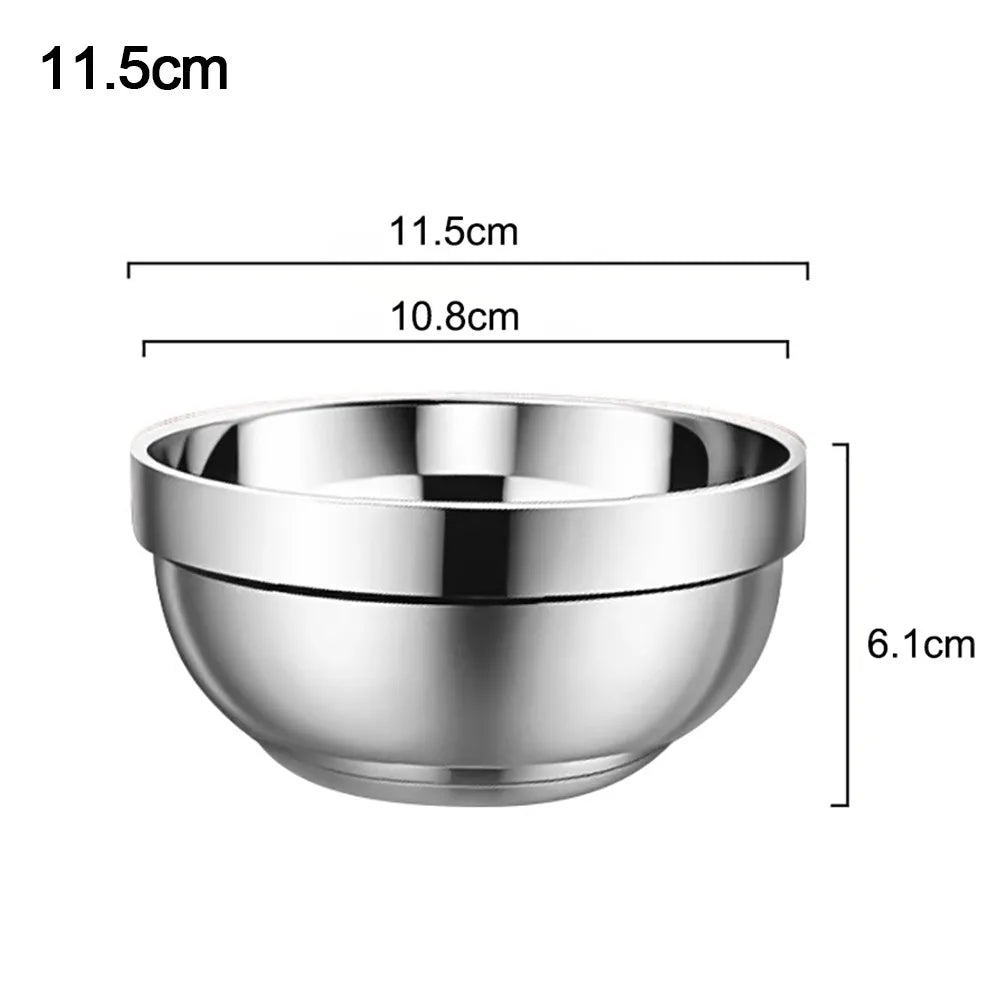 316 Stainless Steel Double-Wall Insulated Bowl – Anti-Scald