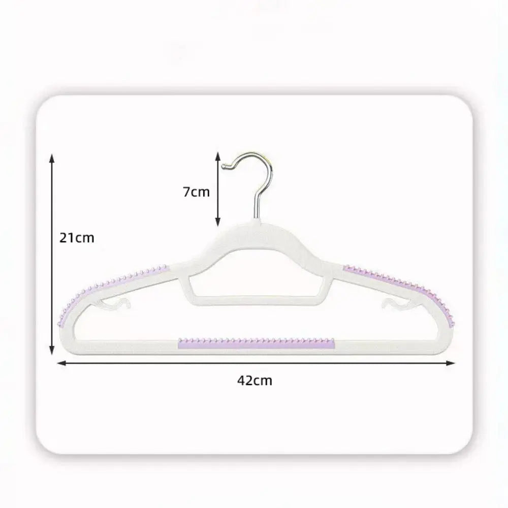 10-Pack Rainbow Non-Slip Clothes Hangers – Rotating Hook