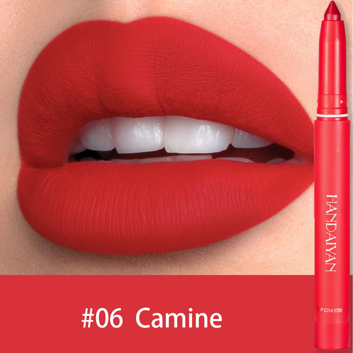 Waterproof Matte Lip Liner Pencil – 12 Shades | Long-Lasting