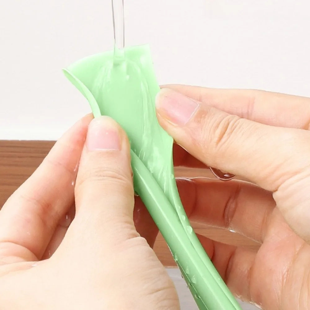 10-Pack Food Grade Silicone Straws – Foldable & Detachable