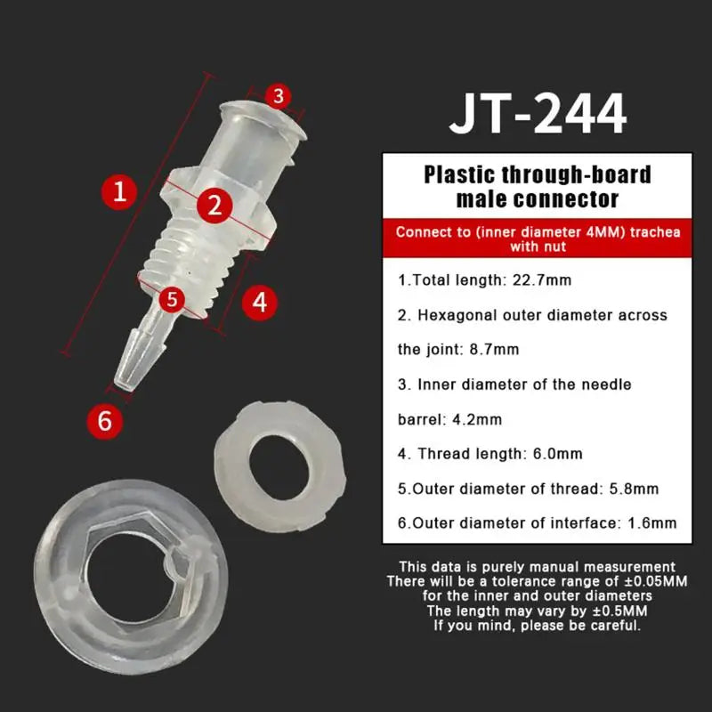 Luer Lock Straight Adapter – PP Plastic Syringe Air Valve