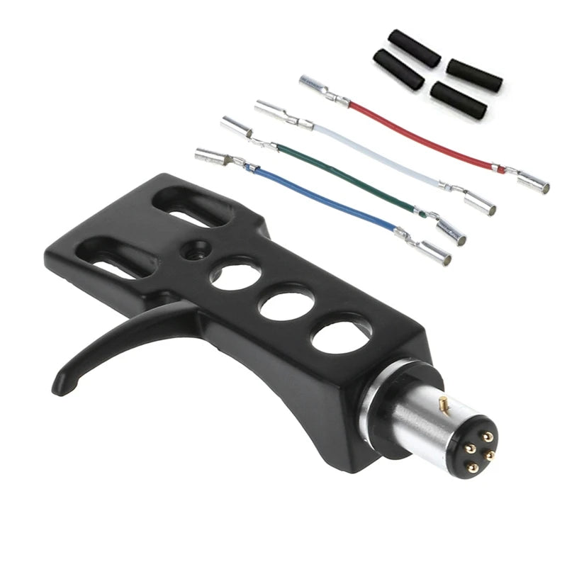 Universal Phono Headshell & 4 Lead Wires – Turntable Tonearm