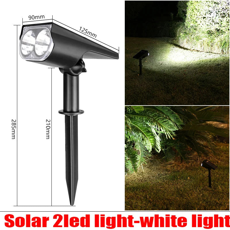 Solar Inground LED Landscape Light – IP65 Waterproof Dimmable
