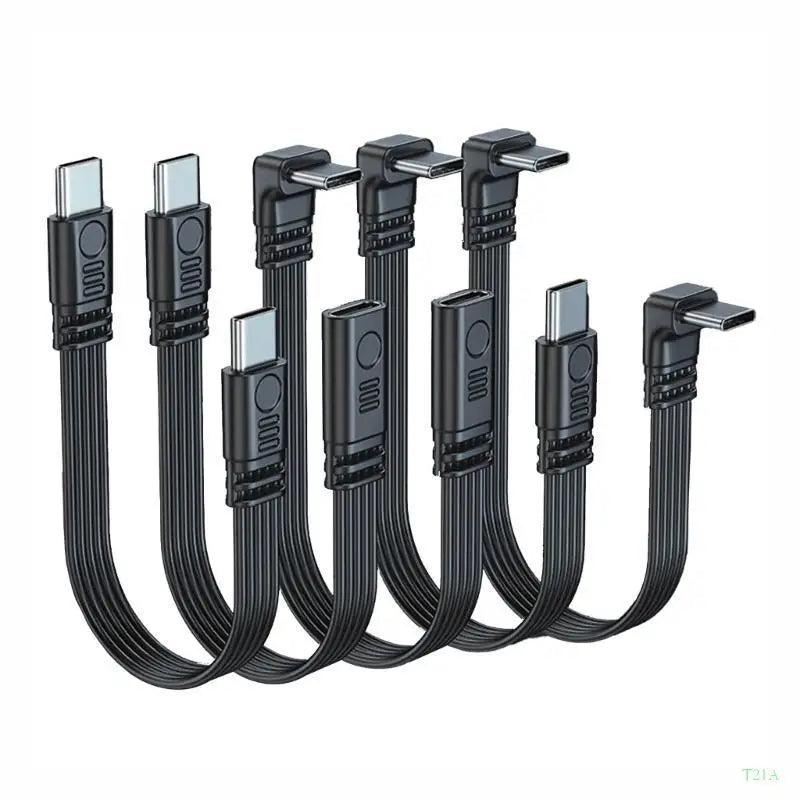 USB Type-C Extension Cable 90° Elbow – 45W, 480Mbps