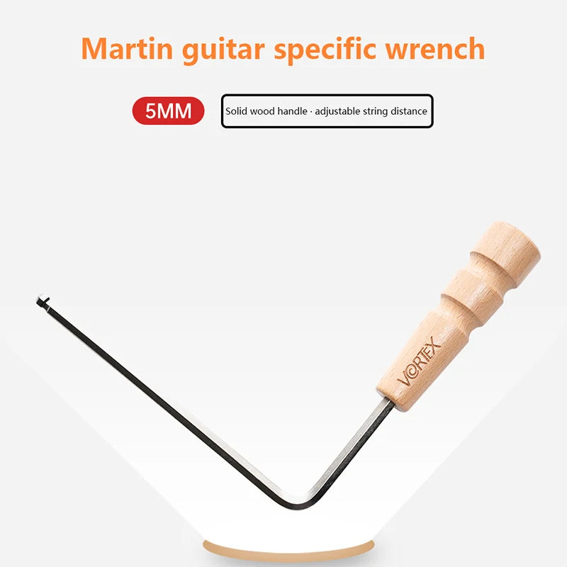 Guitar Truss Rod Wrench 4mm & 5mm Wooden Handle Hex Key
