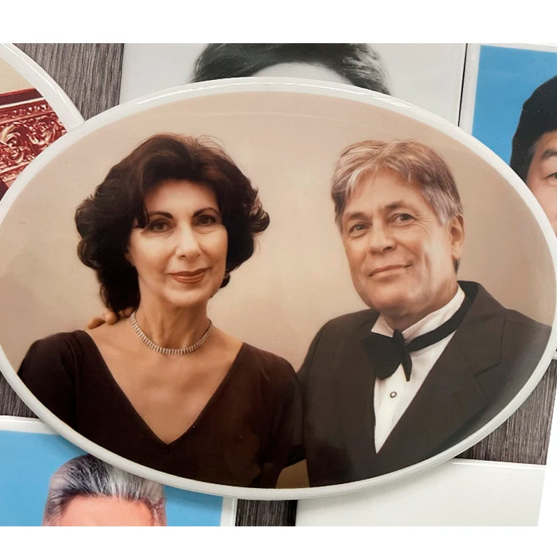 Custom Ceramic Memorial Photo Plaque – Personalized Porcelain Tile