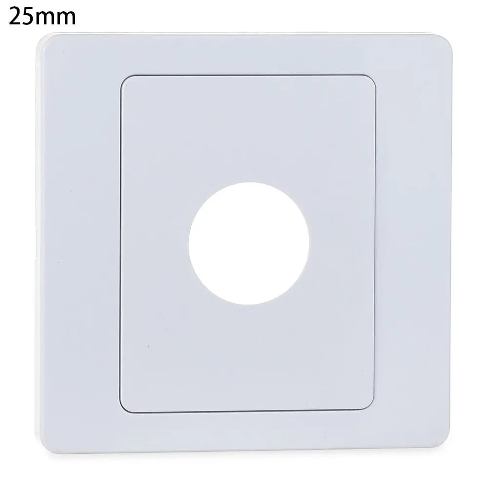 Wall Blank Panel Cable Cover with Outlet Hole & Rubber Pad