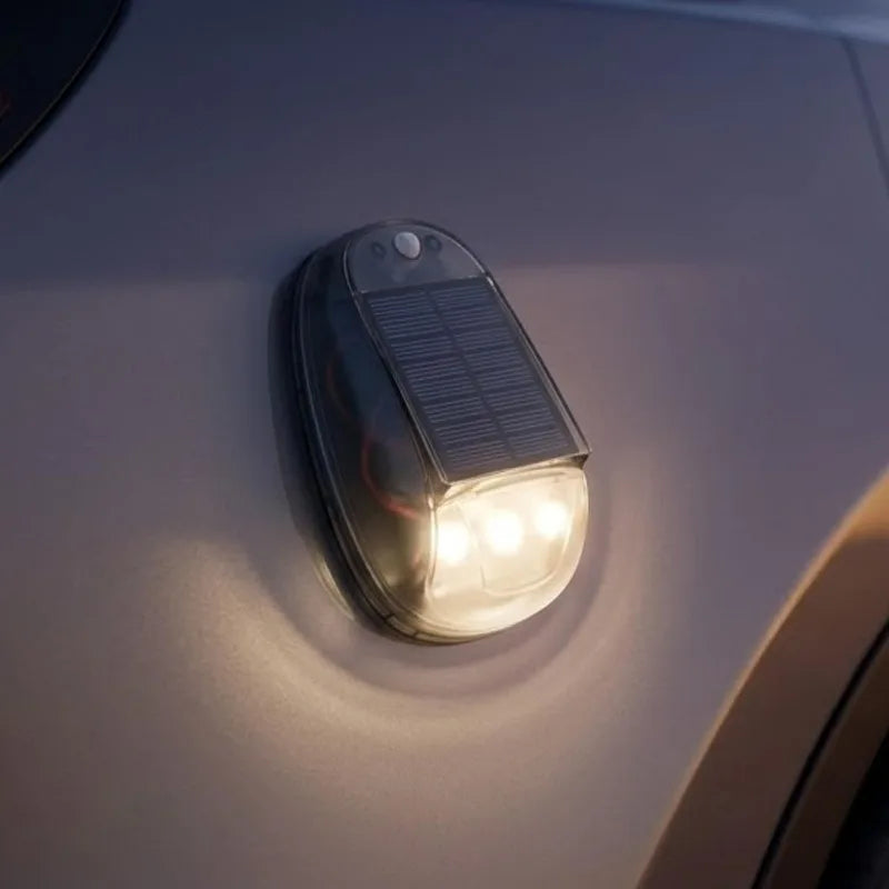 Solar LED Car Roof Warning Light – Remote Control & USB-C