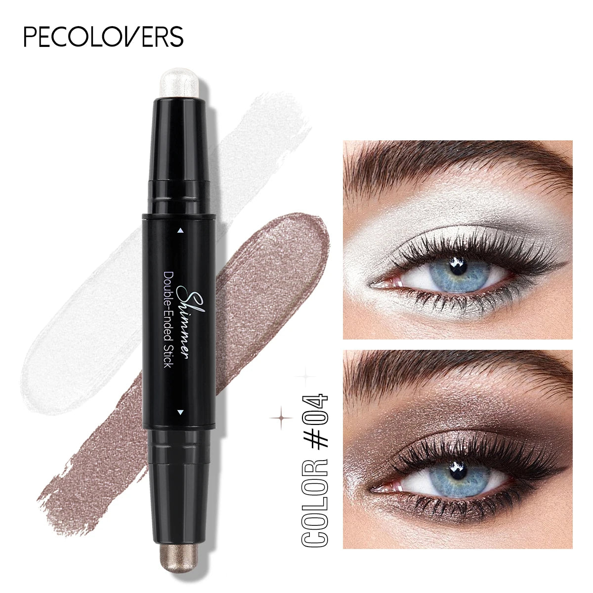 Shimmer Eyeshadow Stick – Waterproof Nude & Bronze Shadow Pen