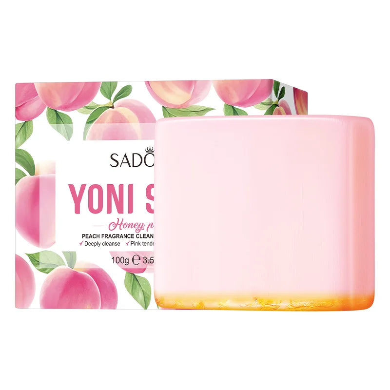 Peach Intimate Soap + Foaming Net – pH-Balanced Sensitive Skin