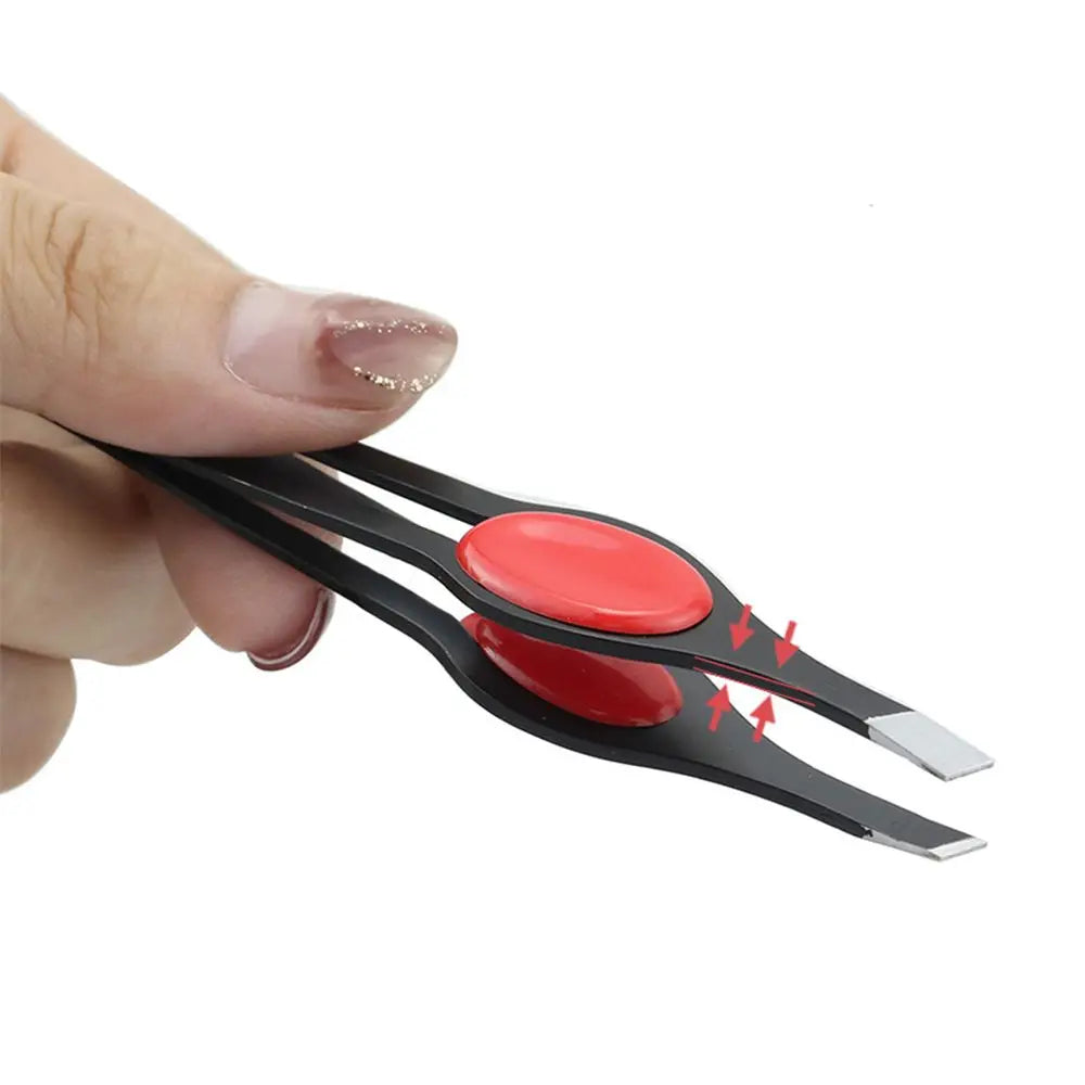 Slanted Stainless Steel Eyebrow Tweezer – Precision Hair Removal