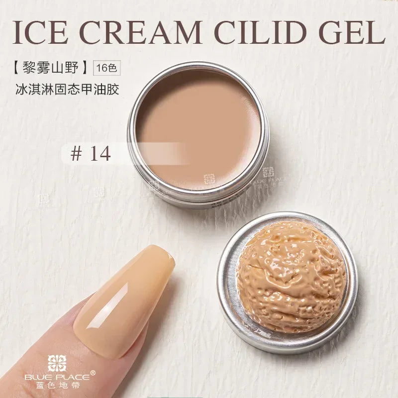 Handaiyan 64 Colors Solid Nail Polish Gel – Ice Cream Texture