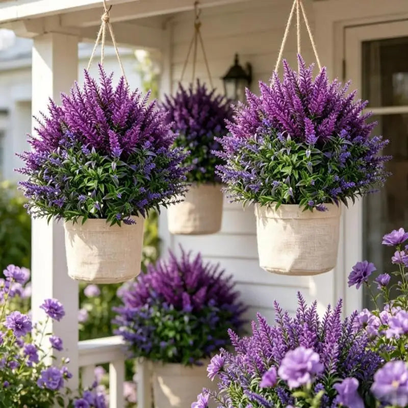UV Resistant Artificial Persian Fern Ground Stake | Outdoor Decor