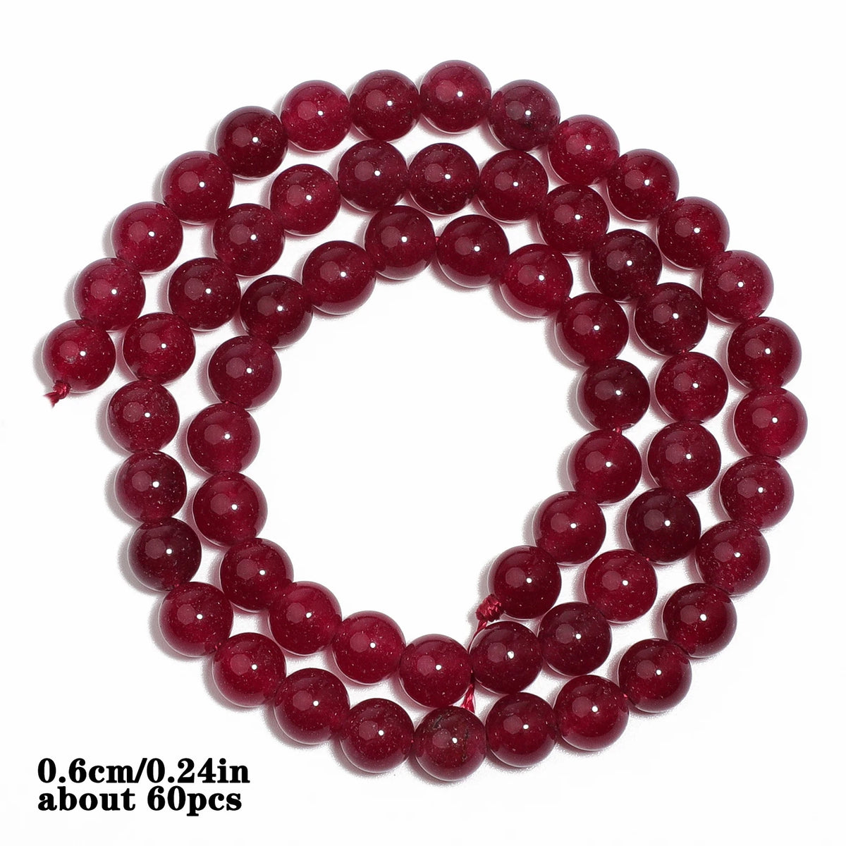 Red Chalcedony Stone Beads – Droplet, Square & Round DIY Jewelry