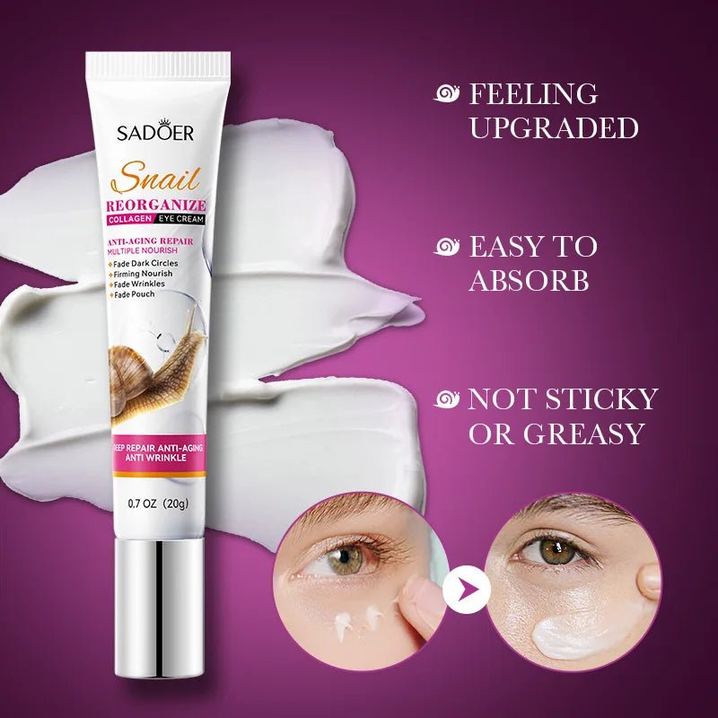 Snail Collagen Eye Cream – Firming & Brightening Eye Care