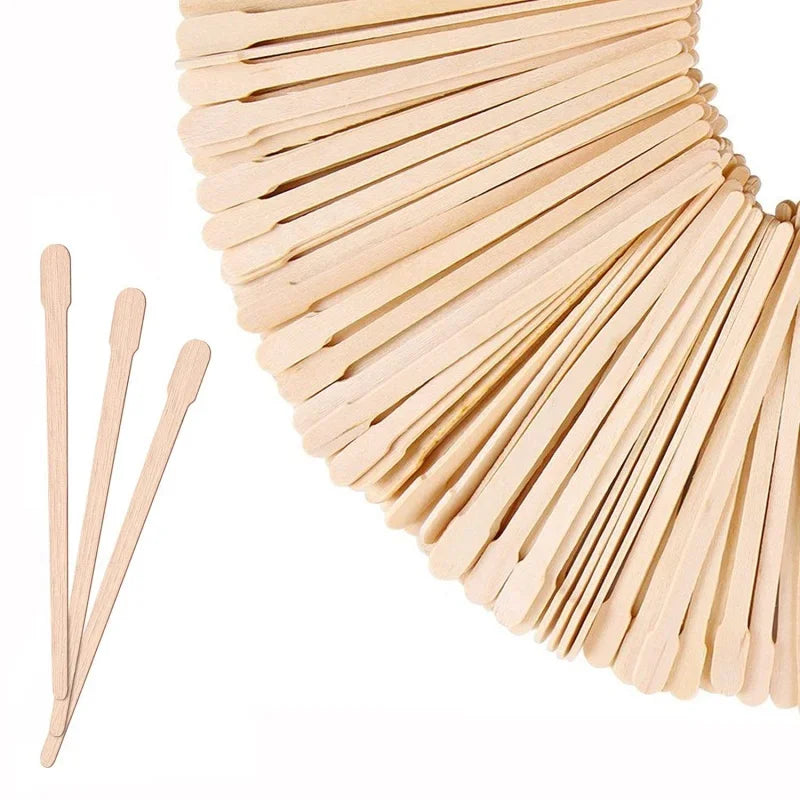 Wooden Wax Applicator Sticks 100/200 Pcs – Hair Removal