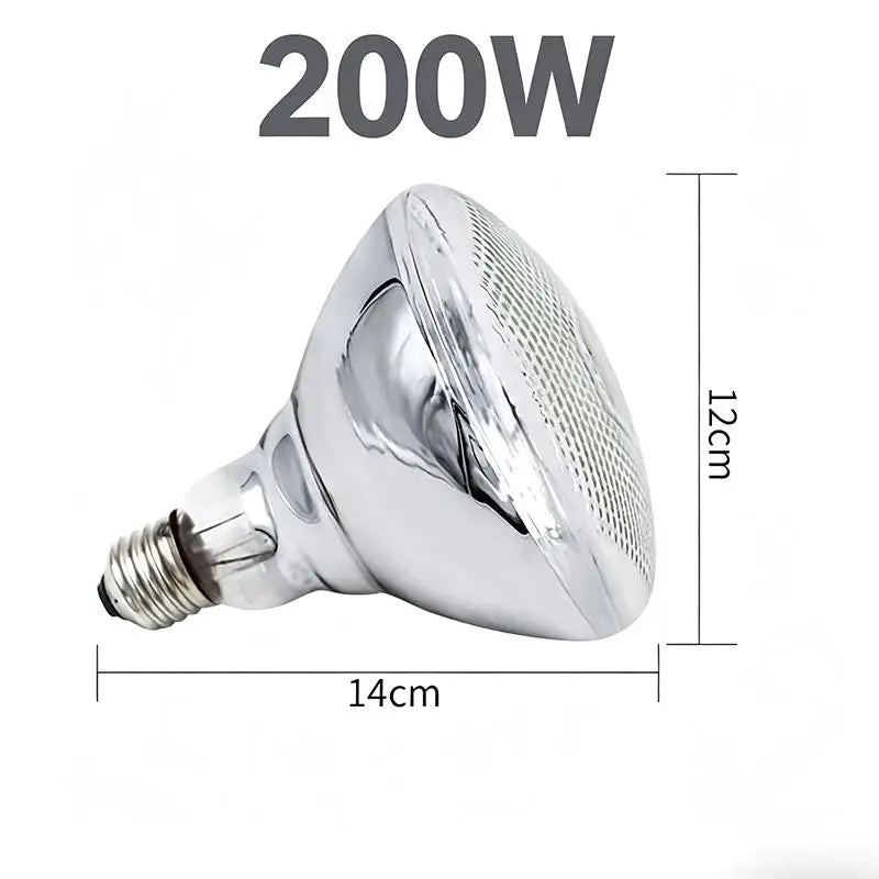 Infrared Heat Lamp Bulb 100W–250W | Poultry & Livestock Brooder